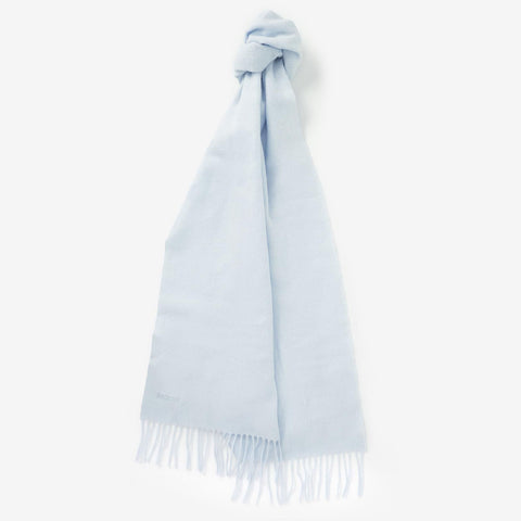 Barbour Lambswool Scarf in Pearl Blue