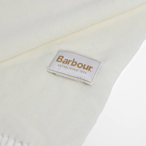 Barbour Lambswool Scarf in Cream
