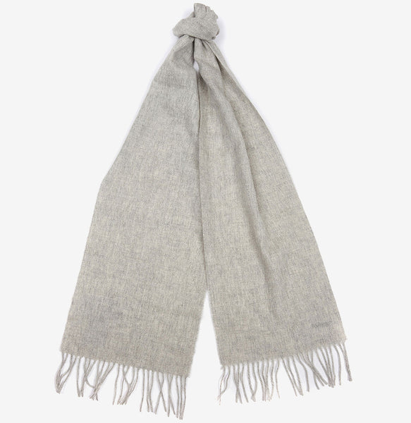 Barbour Lambswool Scarf in Light Grey