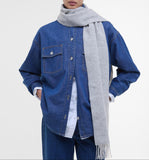 Barbour Lambswool Scarf in Light Grey