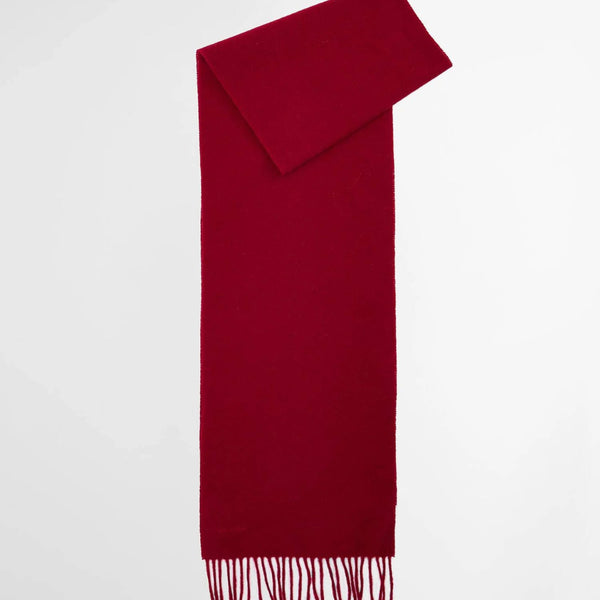 Barbour Lambswool Scarf in Wine