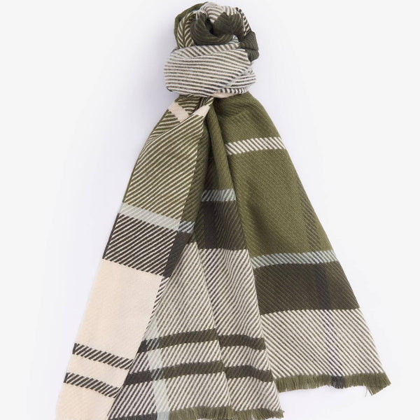 Barbour Blair Tartan Scarf in Ancient Loden