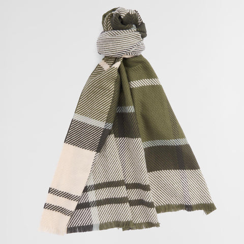 Barbour Blair Tartan Scarf in Ancient Loden