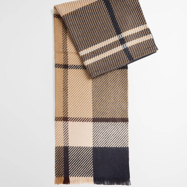 Barbour Blair Tartan Scarf in Birchwood Dress Tartan