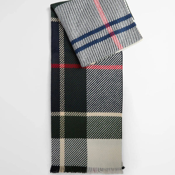 Barbour Blair Scarf in Light Evergreen Tartan