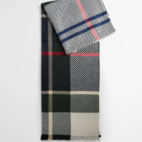 Barbour Blair Scarf in Light Evergreen Tartan