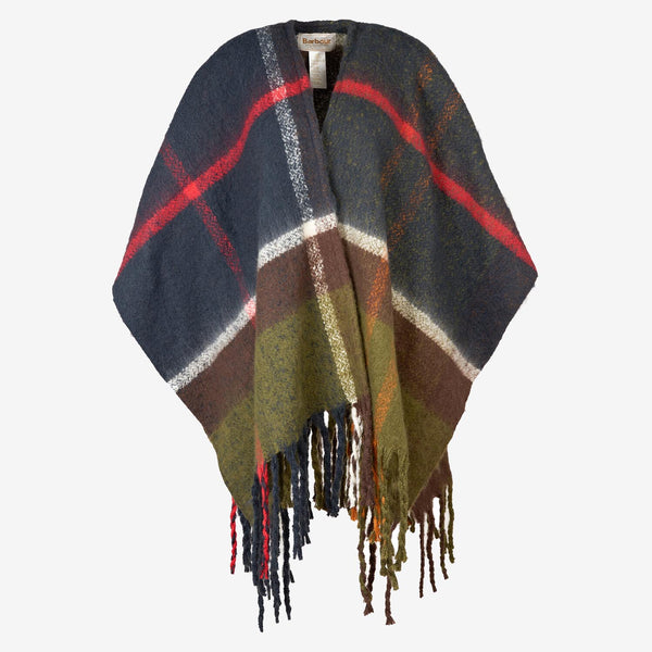 Barbour Women's Isla Boucle Serape in Classic Tartan