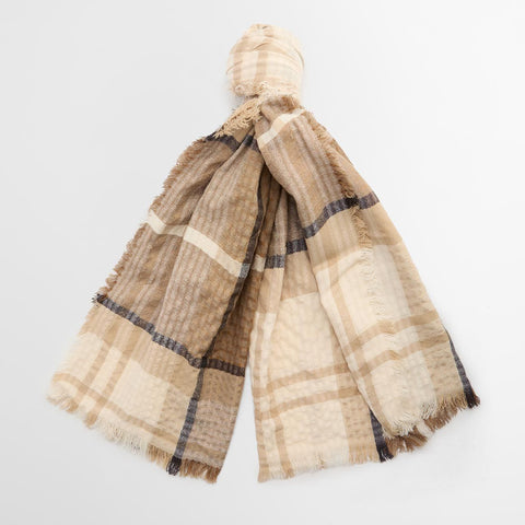 Barbour Faith Scarf Safari in Dress Tartan