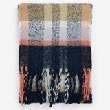 Barbour Rawson Scarf in Navy/Pink Rust