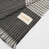 Barbour Melody Check Scarf in Charcoal
