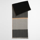 Barbour Melody Check Scarf in Charcoal
