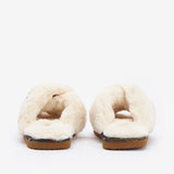 Barbour Women's Eliza Cross Over Slippers in Ivory