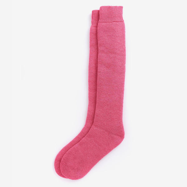 Barbour - Women's Wellington Knee Socks in Pink Dahlia