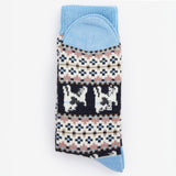 Barbour Women's Terrier Fairisle Socks in Navy/Pink