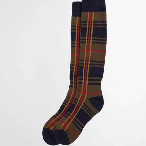 Barbour Women's Wellington Socks in Classic Tartan