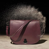 Longchamp Cavalcade Hobo Shoulder Bag in Garnet Red