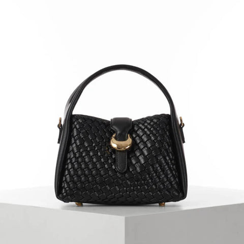 Luella Grey Maggie Weave Tote in Black
