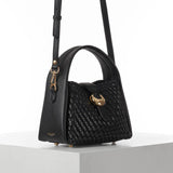 Luella Grey Maggie Weave Tote in Black