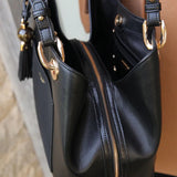 Luella Grey Sienna Hobo Tote in Black