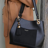 Luella Grey Sienna Hobo Tote in Black