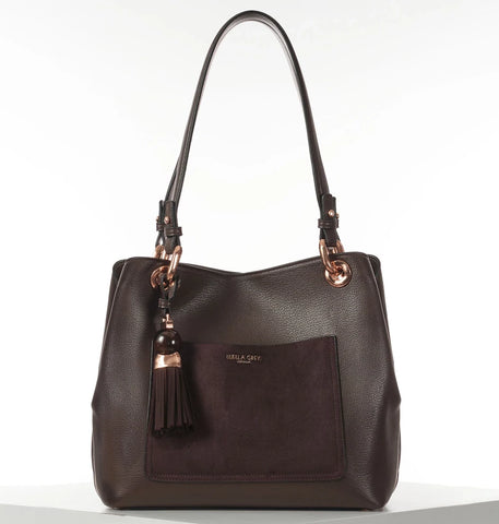 Luella Grey Sienna Hobo Tote in Chocolate