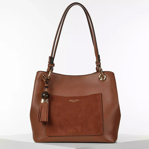 Luella Grey Sienna Hobo Tote in Conker