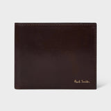 Paul Smith Men's Compact Billfold Leather Wallet in Dark Brown