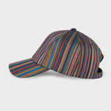 Paul Smith - Men's Overdyed Signature Stripe Cap in Multicolour