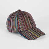 Paul Smith - Men's Overdyed Signature Stripe Cap in Multicolour