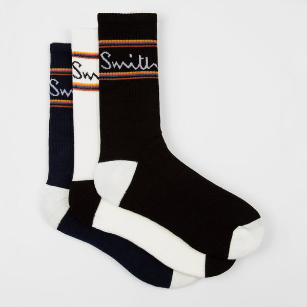 Paul Smith - Men's 3 Pack Sport Socks in Multicolour