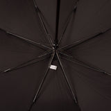 Paul Smith Men's Black 'Signature Stripe' Border Walker Umbrella With Wooden Handle