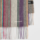 Paul Smith - Men's Wool Stripe Scarf in Multi Colour