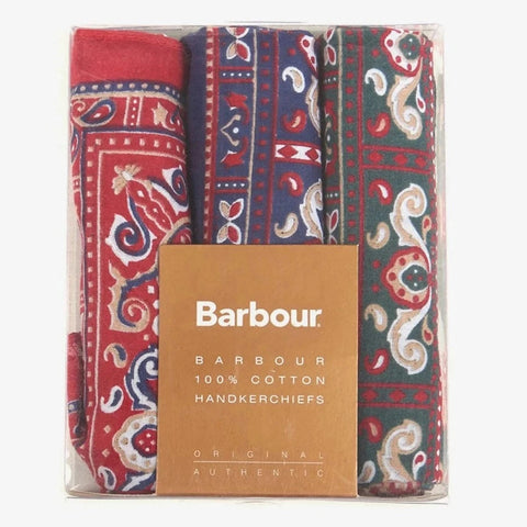 Barbour Paisley Handkerchief Gift Box Set