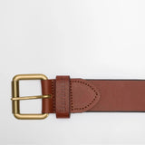 Barbour Men's Allanton Leather Belt in Classic Brown
