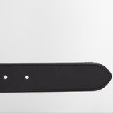 Barbour Men's Reversible Leather Belt in Black/Modern Tartan