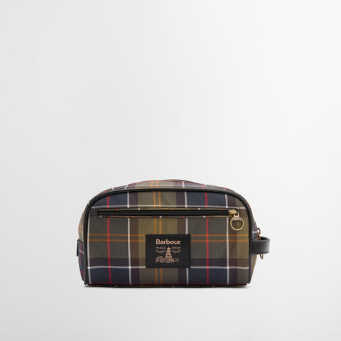 Barbour Tartan Washbag in Classic Tartan/Beacon