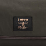 Barbour Waxed Hanging Washbag in Olive/Beacon