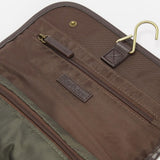 Barbour Wax Hanging Washbag in Olive