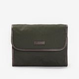 Barbour Wax Hanging Washbag in Olive