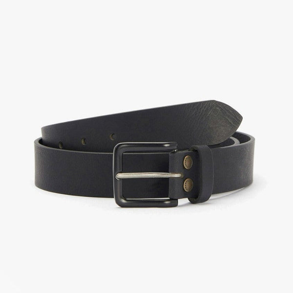 Barbour Men's Double Rivet Belt in Black