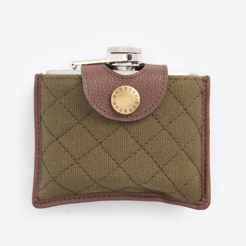 Barbour Padbury Flask in Dark Brown