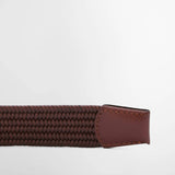 Barbour Stretch Leather Belt in Brown
