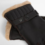 Barbour Mens Leather Utility Gloves in Brown