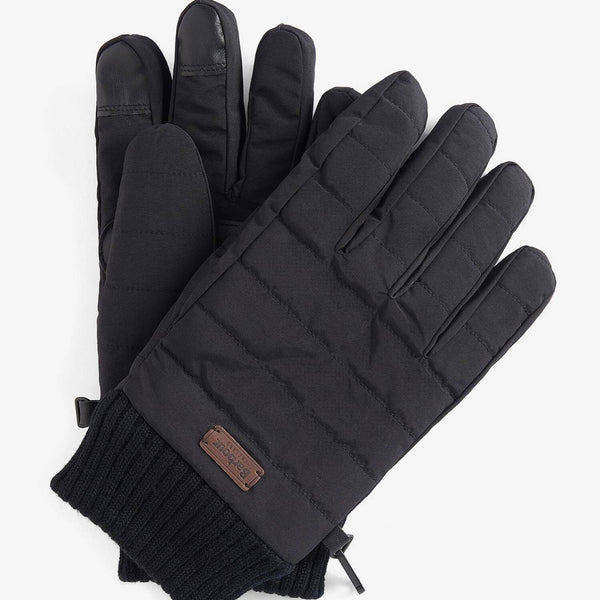 Barbour Men's Banff Quilted Gloves in Black