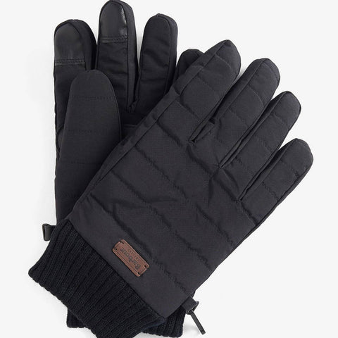 Barbour Men's Banff Quilted Gloves in Black