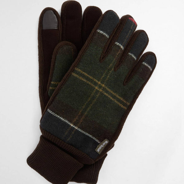 Barbour Men's Hackney Gloves in Classic Tartan