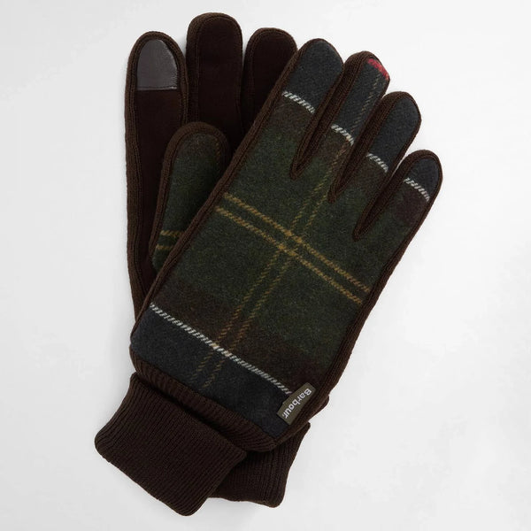 Barbour Men's Hackney Gloves in Classic Tartan