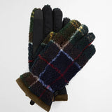 Barbour Field Tartan Fleece Gloves in Classic Tartan