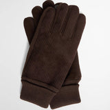 Barbour Men's Magnus Cord Gloves in Brown