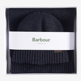 Carlton Fleck Beanie & Scarf Gift Set in Classic Navy